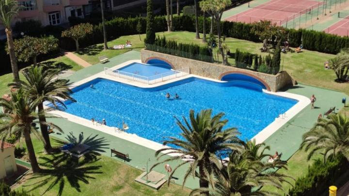 Estudio Torrox Playa- Vistas Al Mar Y Piscina Bagian luar foto